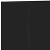 vidaXL TV Wall Cabinet Set of 2 Black Engineered wood Medium