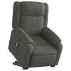vidaXL Stand up Massage Recliner Chair Dark Gray Fabric