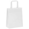 vidaXL Paper Bags 50 pcs with Handles White 7.1x3.1x8.7"
