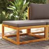 vidaXL Garden Footstool Solid Wood Natural Finish Solid Acacia wood