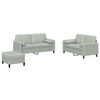 vidaXL Sofa Set Light grey