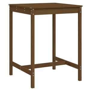 vidaXL Garden Table Honey brown Solid pine wood 32.5 x 32.5 x 43.3 in