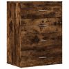 vidaXL Sideboards 2 pcs Smoked Oak 23.6"x15.4"x31.5" Engineered Wood