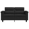 vidaXL 2-seater Sofa Black