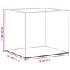vidaXL Display Box Transparent 15.7x14.2x13.8" Acrylic
