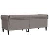 vidaXL Chesterfield Sofa Taupe 100% polyester, plywood, solid wood