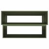vidaXL Garden Planter Olive Green 39.37 x 23.62 x 17.72 in