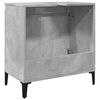 vidaXL Sink Cabinet Concrete gray Engineered wood, metal