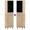 vidaXL Bathroom Cabinet Natural wood Solid mango wood, engineered wood