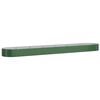 vidaXL Garden Raised Bed Green Powder-coated steel Large Durable