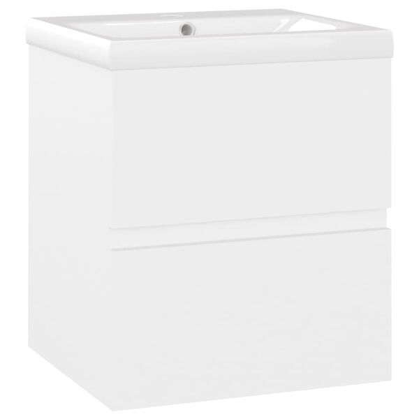 vidaXL Sink Cabinet With Basin White Engineered wood