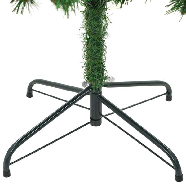 vidaXL Christmas Tree Green with white tips Artificial materials Large