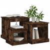 vidaXL Coffee Table Set of 3 Smoked oak Engineered wood