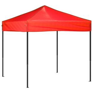 vidaXL Party Tent Red 210D oxford fabric, Steel 6.6x6.6 ft Foldable