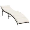 vidaXL Sun Lounger Set of 2 Brown, Cream White