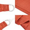 vidaXL Sunshade Sail 1.75 oz/ft² Terracotta 6.6x16.4' HDPE