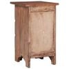 vidaXL Bedside Cabinet Natural mahogany Solid mahogany wood, iron