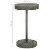 vidaXL Garden Bar Set Grey, Dark Grey PE rattan, Powder-coated steel