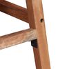 vidaXL Bar Stool Set of 2 Brown Solid acacia wood Medium Bar Stool