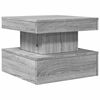 vidaXL Coffee Table Grey Sonoma Engineered Wood 19.7x19.7x15.7 in