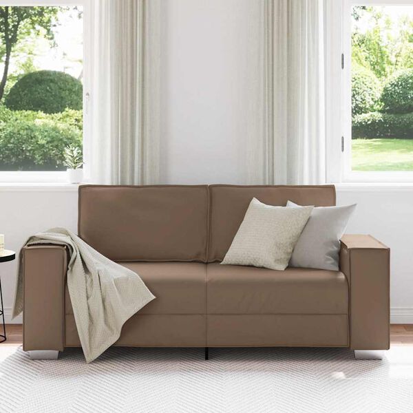 vidaXL Sofa Cappuccino 70.87 x 30.71 x 33.07 in Fabric