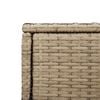 vidaXL Garden Storage Cabinet Beige Poly Rattan Large