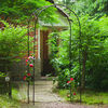 Nature Garden Arch Black Epoxy lacquered galvanized steel Large