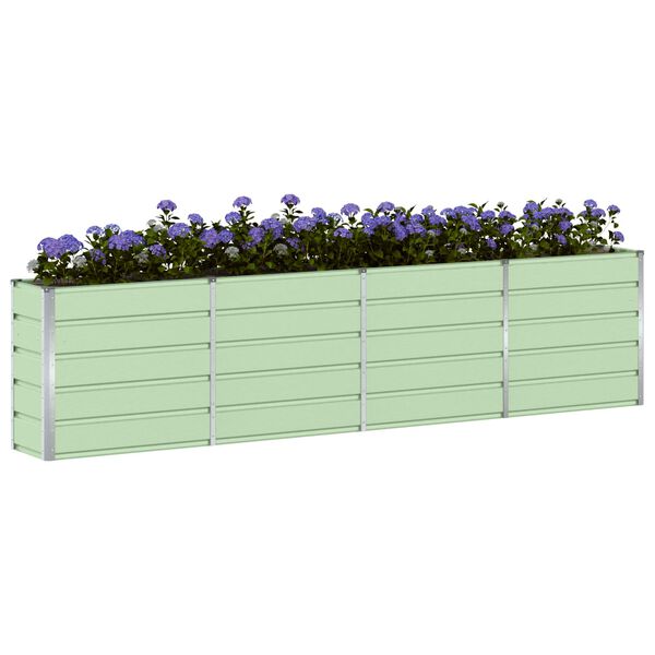 vidaXL Planter Green 160 x 40 x 75 cm Steel