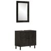 vidaXL Bathroom Cabinet Set Black