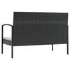 vidaXL Garden Lounge Set Black