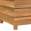 vidaXL Raised Bed Natural Wood Recycled Teak Wood and Steel Medium