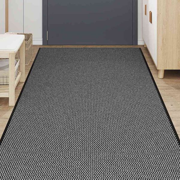 vidaXL Doormat Anthracite Polypropylene 45.3 x 118.1 in Durable