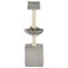 vidaXL Cat Tree Gray Particle board frame, soft plush, sisal rope 41.3 in