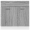 vidaXL Drawer Bottom Cabinet Gray Sonoma Engineered wood
