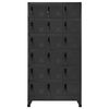 vidaXL Locker Cabinet Anthracite Steel 35.4 x 15.7 x 70.9 in