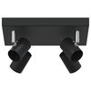 vidaXL Ceiling Spotlight Black 10.43 x 10.24 x 4.53 in Metal