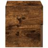 vidaXL Wall-mounted Bedside Cabinet Set of 2 Smoked Oak Engineered wood