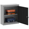 vidaXL Tool Cabinet Black and gray 50 x 20 x 55 cm Powder-coated steel