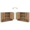 vidaXL Bathroom Furniture Set 4 pcs artisan oak Engineered wood