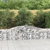 vidaXL Gabion Basket Set of 6 Silver Galvanized iron Extra Large