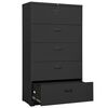 vidaXL Filing Cabinet Anthracite Steel Large Heavy Duty Filing Cabinet