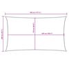 vidaXL Sunshade Sail Oxford Fabric Rectangular 6.6x14.8' White