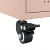 vidaXL Bedside Cabinet Pink Cold-rolled steel Medium Bedside Cabinet