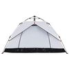 vidaXL Camping Tent Dome 2-Person White Blackout Fabric Quick Release