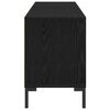 vidaXL TV Cabinet Black Oak 59.06 x 11.81 x 17.52 in Engineered Wood