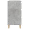 vidaXL Bedside Cabinet Concrete Grey Engineered Wood Medium