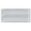 vidaXL Wall Shelf Silver Stainless Steel 19.7 in Durable Wall Shelf