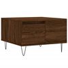 vidaXL Coffee Table Brown oak Engineered wood, metal Medium Coffee Table
