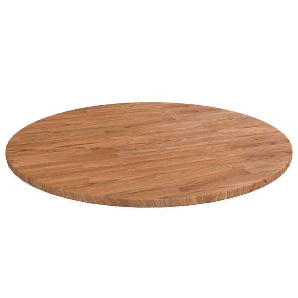 vidaXL Table Top Light brown Solid oak wood &Oslash;31.5 in Durable Table Top