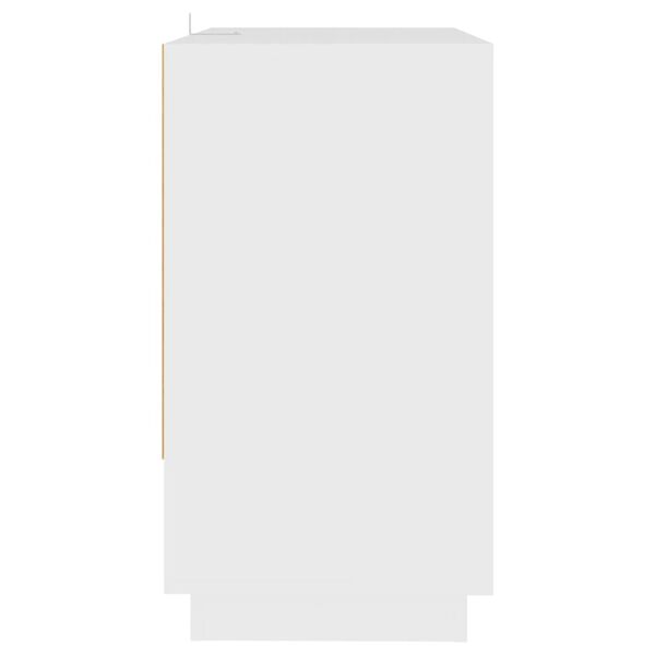 vidaXL Sideboard White Engineered Wood Medium Sideboard Rectangular